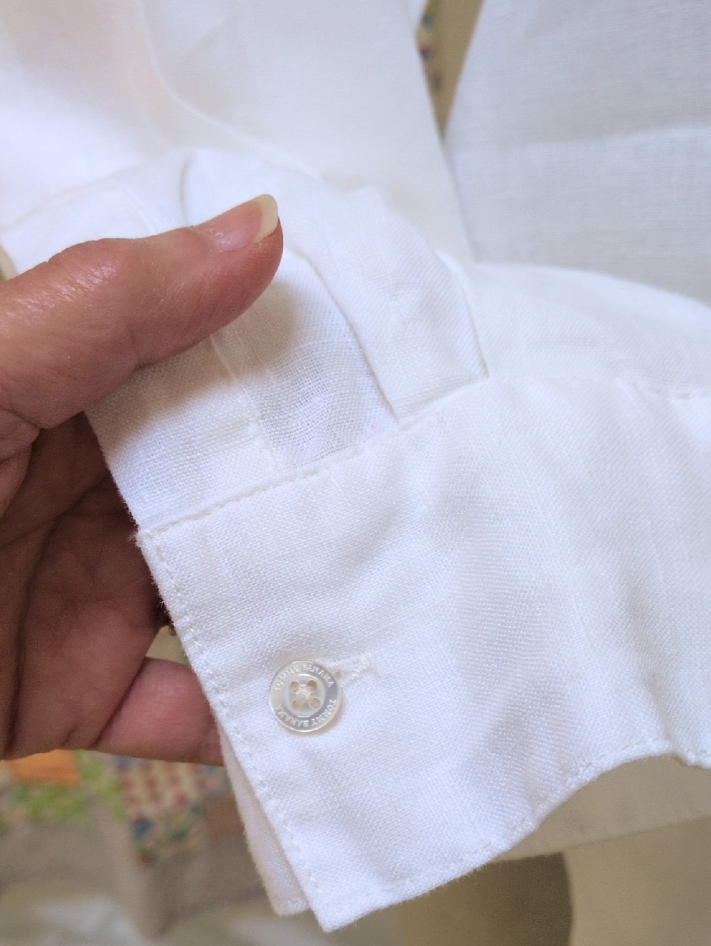Tommy Bahama White Linen Shirt - Picture 5 of 10